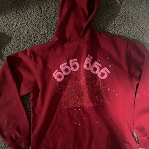 Red sp5der 555 hoodie angel